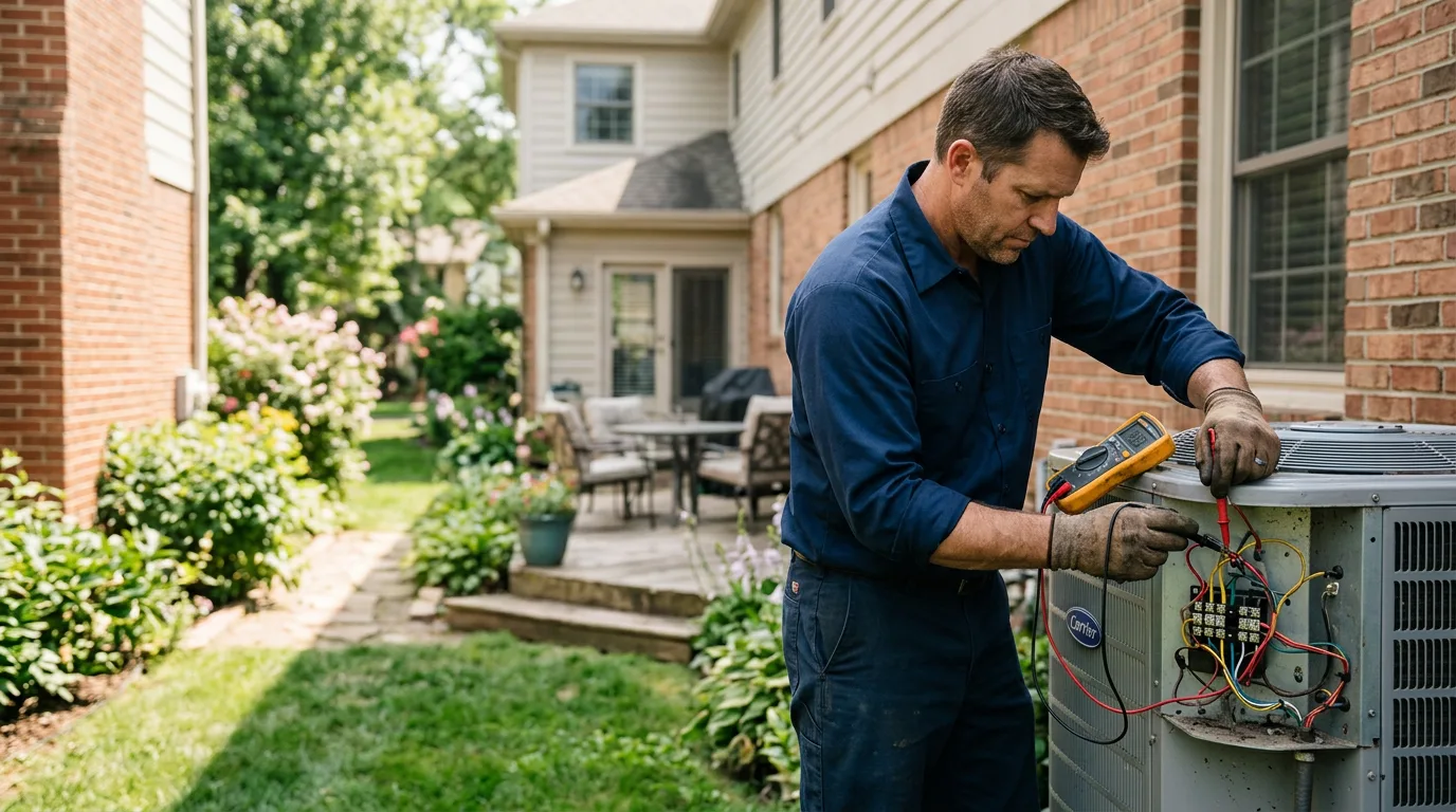 HVAC technician working near Palmer, KS